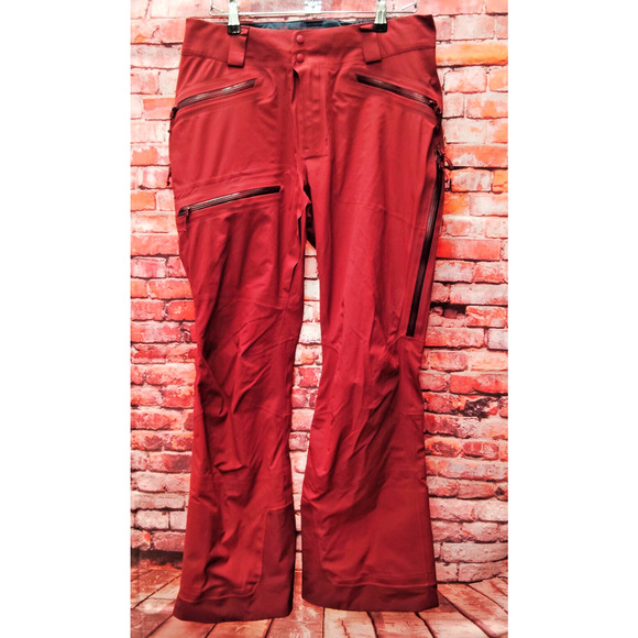 RAB Proflex Khroma Kinetic Ski Pants Womens M Burgundy Waterproof Zipper Pockets - Picture 1 of 8